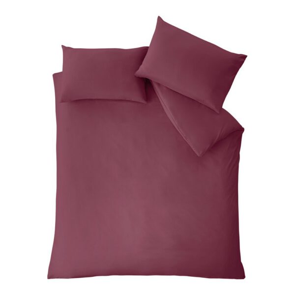 Borvörös ágyneműhuzat So Soft Non Iron – Catherine Lansfield