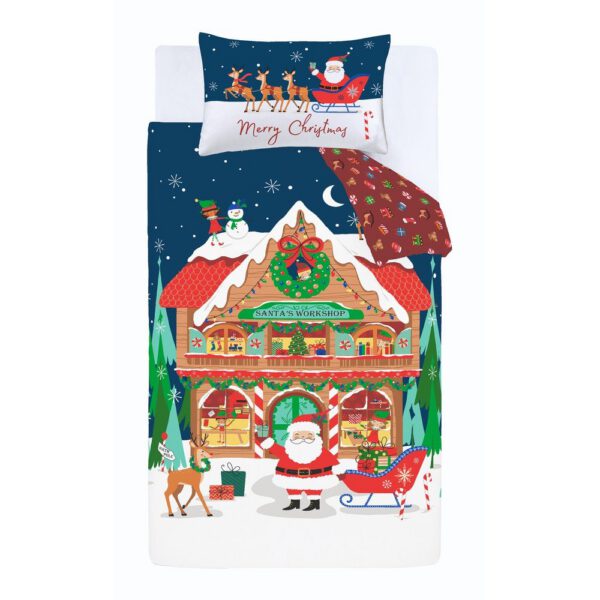 ágyneműhuzat Santa's Workshop – Catherine Lansfield