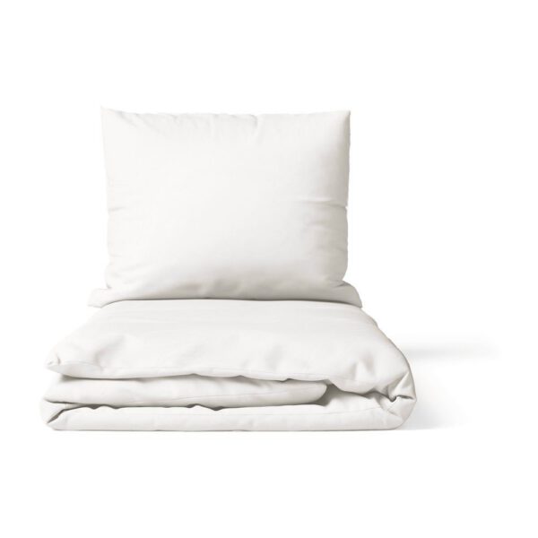 Fehér kétszemélyes mikroszatén ágyneműhuzat 200x200 cm Basic – Bonami Essentials