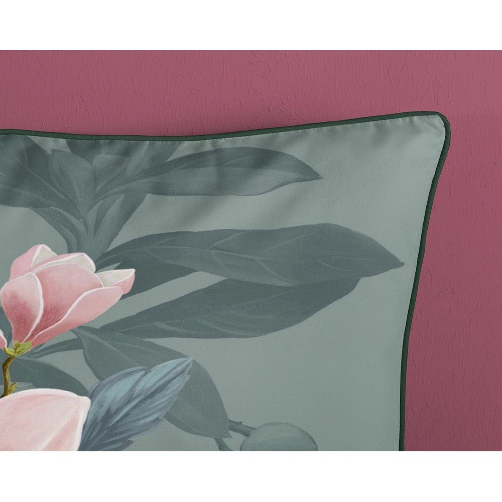 Rose zöld organikus pamut egyszemélyes ágyneműhuzat, 140 x 220 cm - Descanso