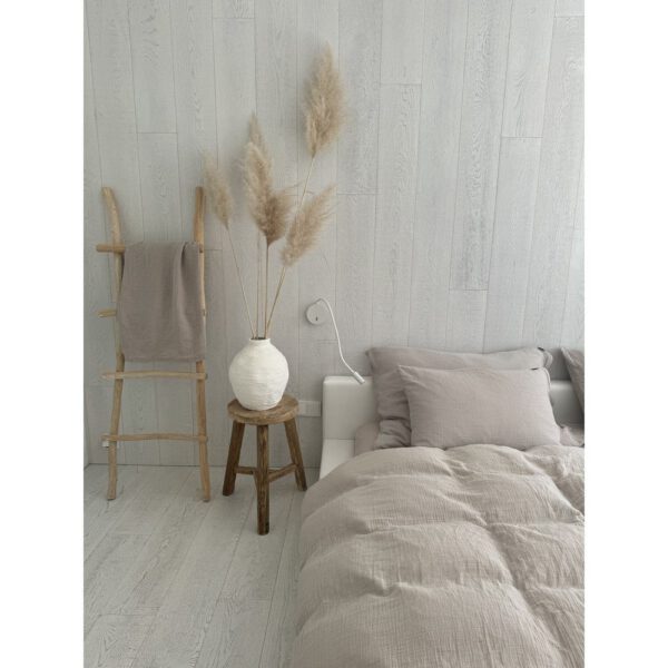 Bézs egyszemélyes muszlin ágyneműhuzat 135x200 cm Plain Muslin – Butter Kings