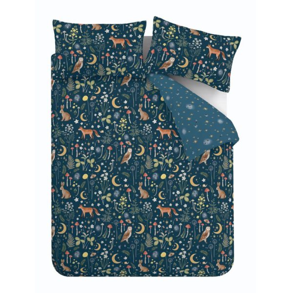 Sötétkék kétszemélyes ágyneműhuzat 200x200 cm Enchanted Twilight – Catherine Lansfield