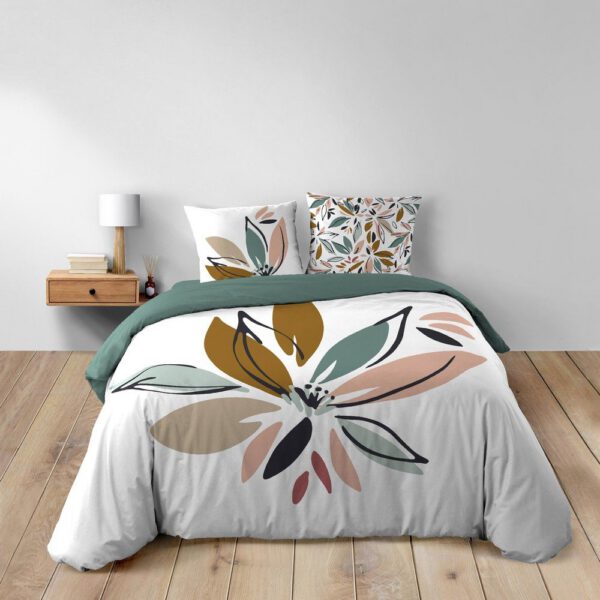 Fehér kétszemélyes-hosszabbított pamut ágyneműhuzat 240x220 cm Octavia – douceur d'intérieur