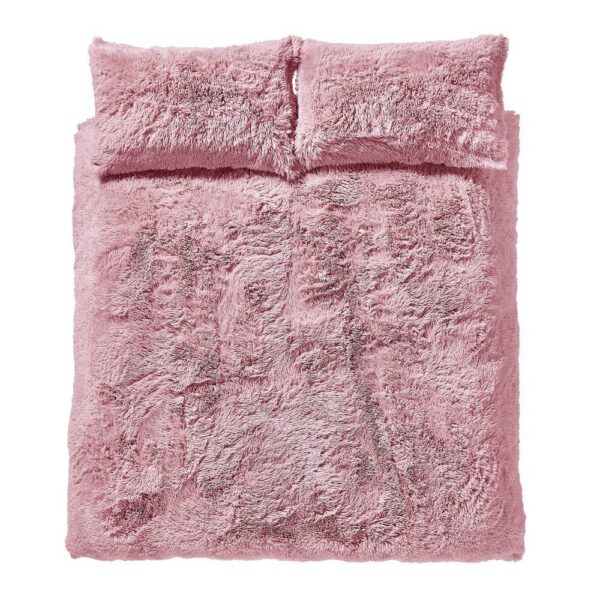 Rózsaszín -hosszabbított ágyneműhuzat Cuddly Deep Pile - Catherine Lansfield