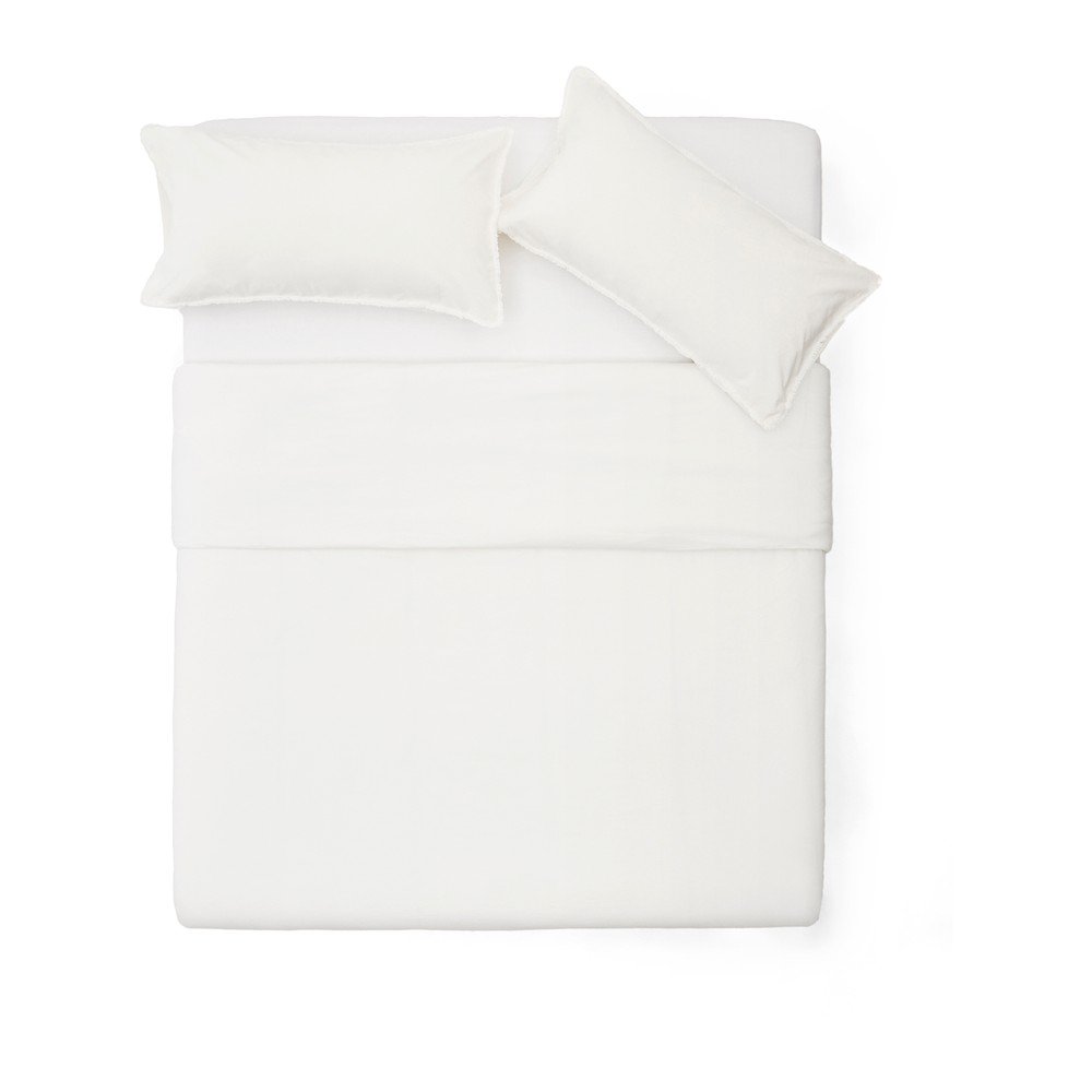 Krémszínű kétszemélyes hosszabbított pamut-perkál ágyneműhuzat 240x220 cm Sifinia – Kave Home