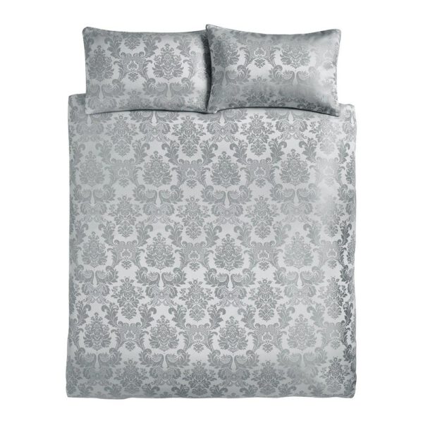 Szürke -hosszabbított damaszt ágyneműhuzat Damask Jacquard – Catherine Lansfield