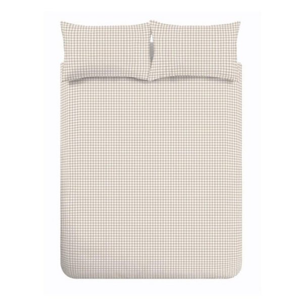 Bézs ágyneműhuzat Bamford Gingham Check – Catherine Lansfield