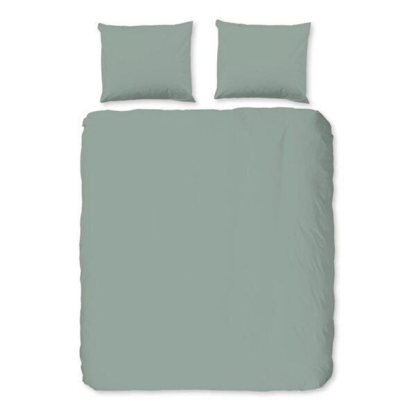 Zöld hosszabbított flanel ágyneműhuzat – Good Morning