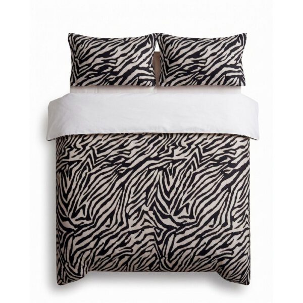 Fekete ágyneműhuzat Zebra – Mijolnir