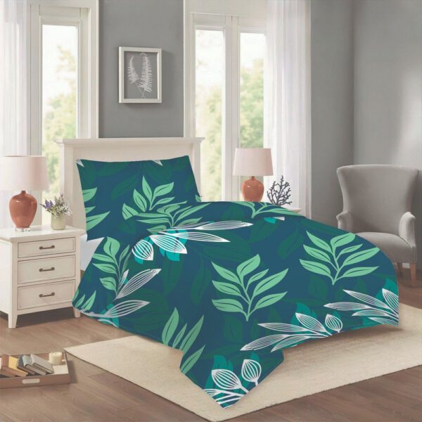 Petróleumkék egyszemélyes pamut ágyneműhuzat 140x200 cm Leona – Cotton House