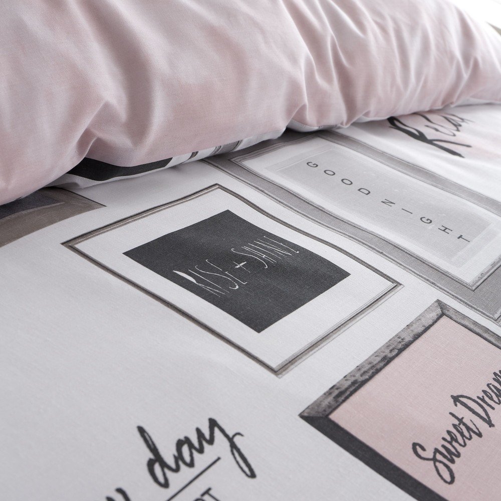 Fehér-rózsaszín ágyneműhuzat Sleep Dreams – Catherine Lansfield