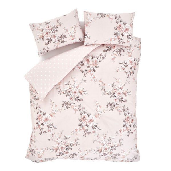 Rózsaszín hosszabbított ágyneműhuzat Canterbury Floral – Catherine Lansfield